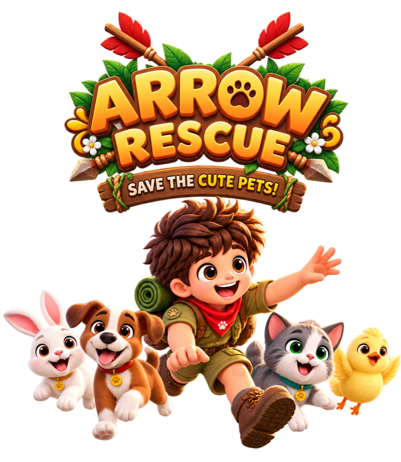 Arrow Rescue Adventurer and Cute Pets